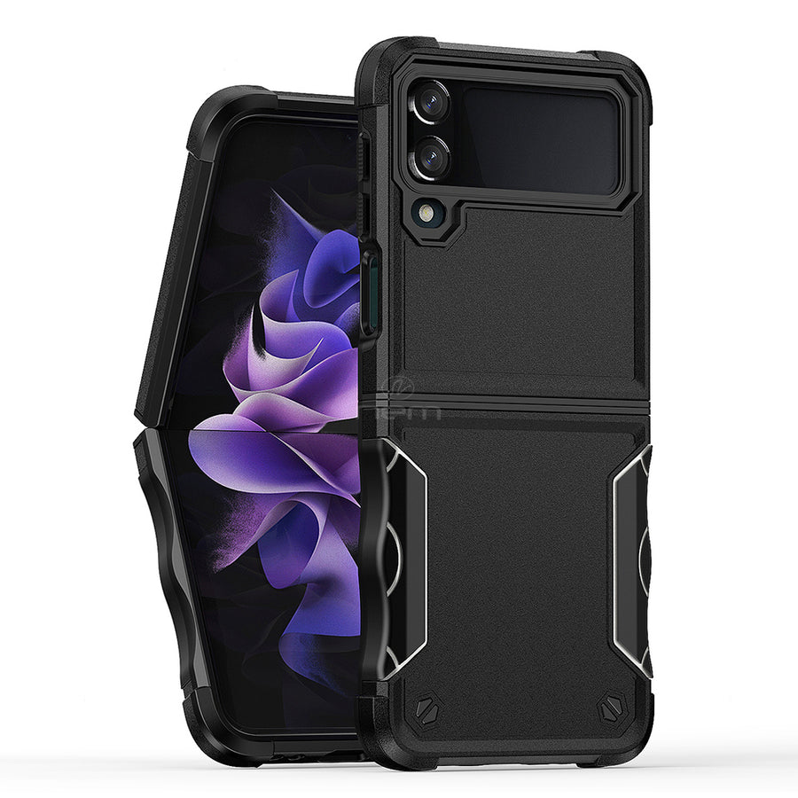 For Samsung Galaxy Z Flip 4 Dual Layer Commuter Style Heavy Duty Protective Shockproof Trailblaze Hybrid Case Cover Image 1