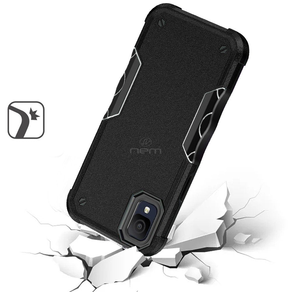 For TCL ION Z 2023 Dual Layer Commuter Style Heavy Duty Protective Shockproof Trailblaze Hybrid Case Cover Image 2