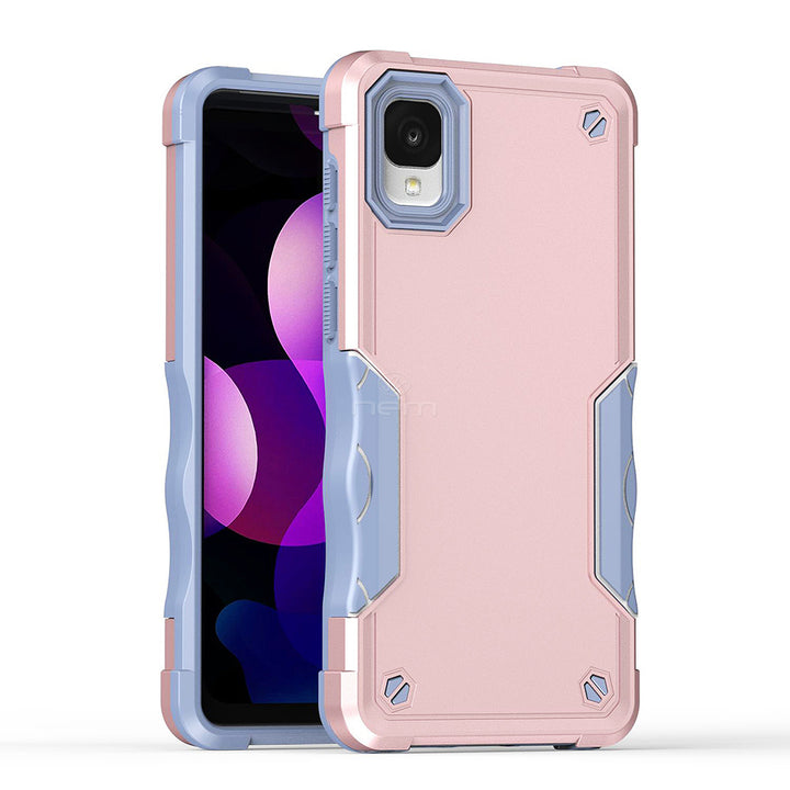 For TCL ION Z 2023 Dual Layer Commuter Style Heavy Duty Protective Shockproof Trailblaze Hybrid Case Cover Image 1