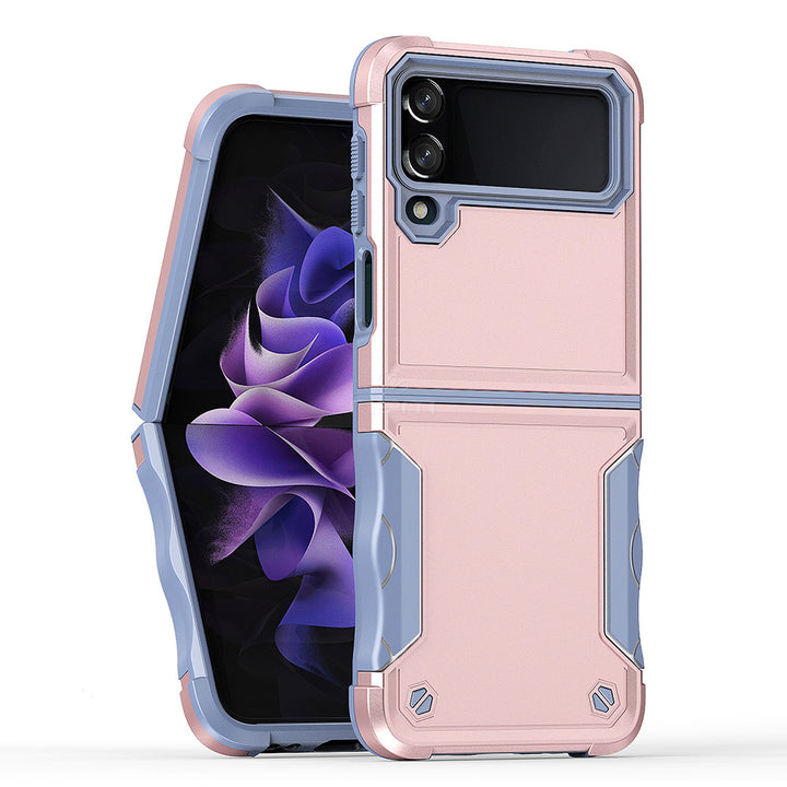 For Samsung Galaxy Z Flip 4 Dual Layer Commuter Style Heavy Duty Protective Shockproof Trailblaze Hybrid Case Cover Image 8