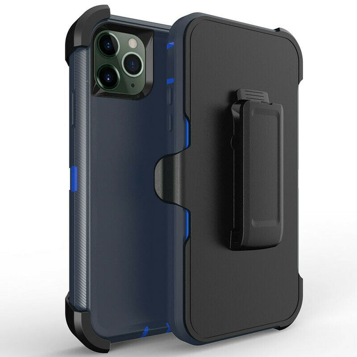 For Apple iPhone 11 Heavy Duty Military Grade Full Body Shockproof Dust-Proof Drop Proof Rugged Protective Cover w/Belt Image 4