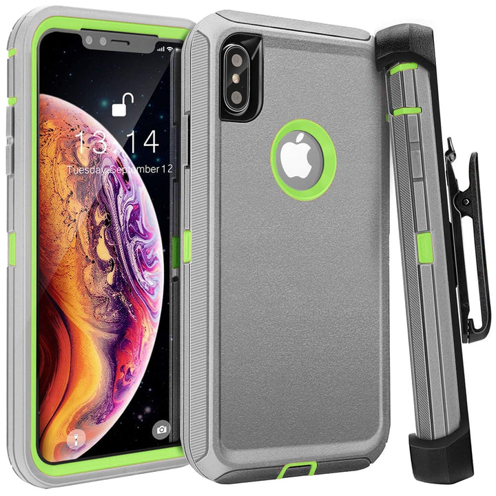 For Apple IPhone XS / IPhone X Heavy Duty Military Grade Full Body Shockproof Dust-Proof Drop Proof Rugged Protective Image 3