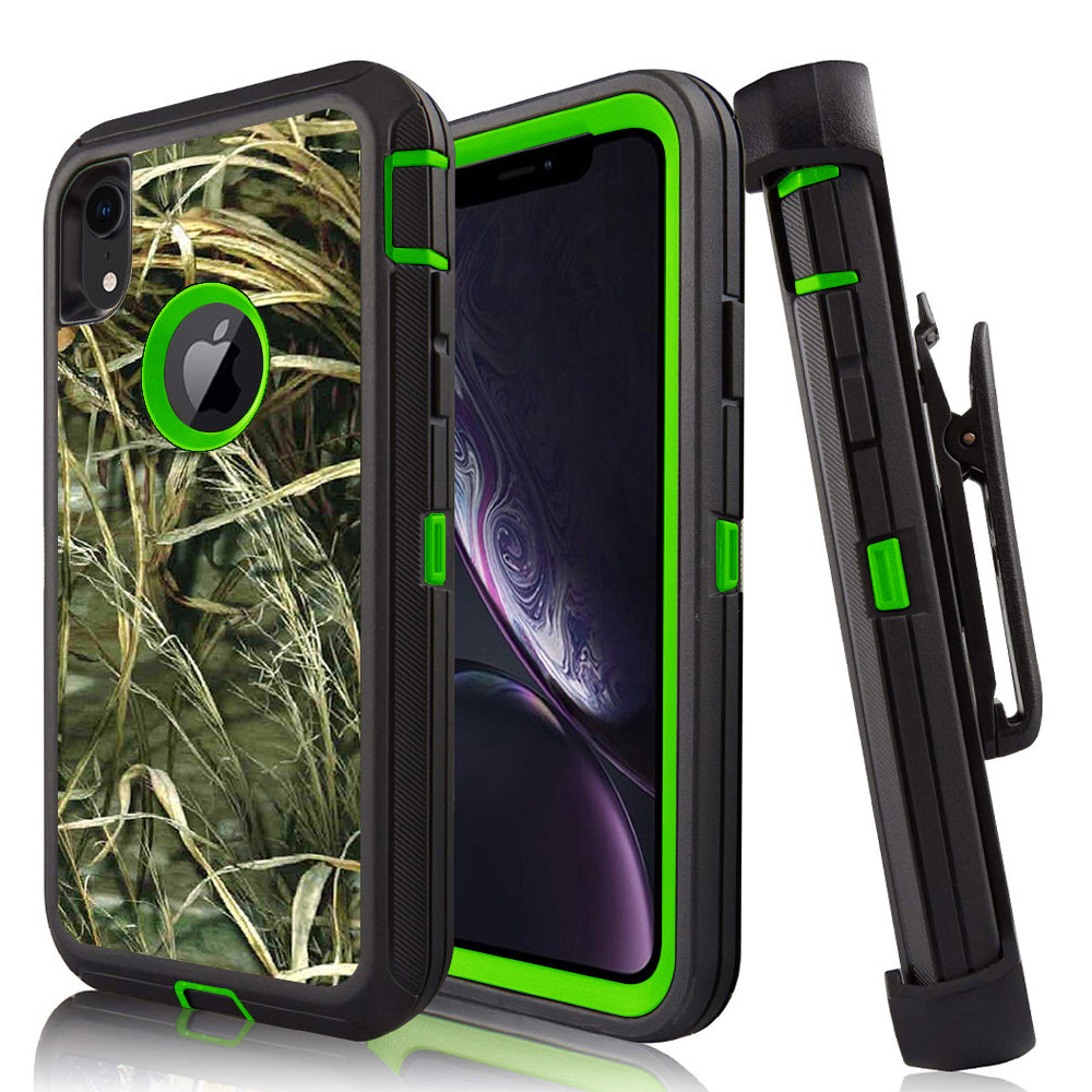 For Apple IPhone XR Heavy Duty Military Grade Full Body Shockproof Dust-Proof Drop Proof Rugged Protective Cover w/Belt Image 3