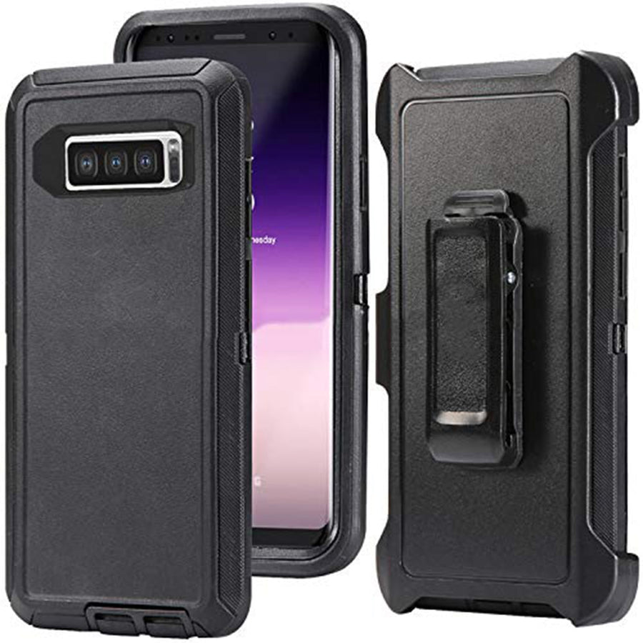 Samsung Galaxy S10 Plus Heavy Duty Rugged Case Shockproof Dust-Proof with Clip Image 1