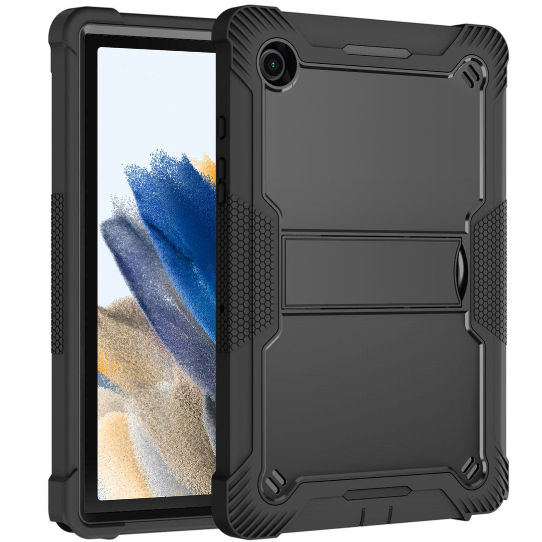 Samsung Galaxy Tab A8 Case Black Shockproof Kickstand Heavy Duty Dual Layer Image 1