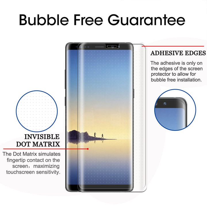 Samsung Galaxy Note 8 Glass Screen Protector Edge to Edge Tempered Glass 5D Image 4