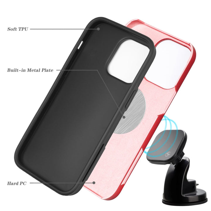 For Apple iPhone 14 Pro Max 6.7 Combo Shell Slim Rugged Case with Kickstand Swivel Heavy Duty Shockproof Cover Image 3