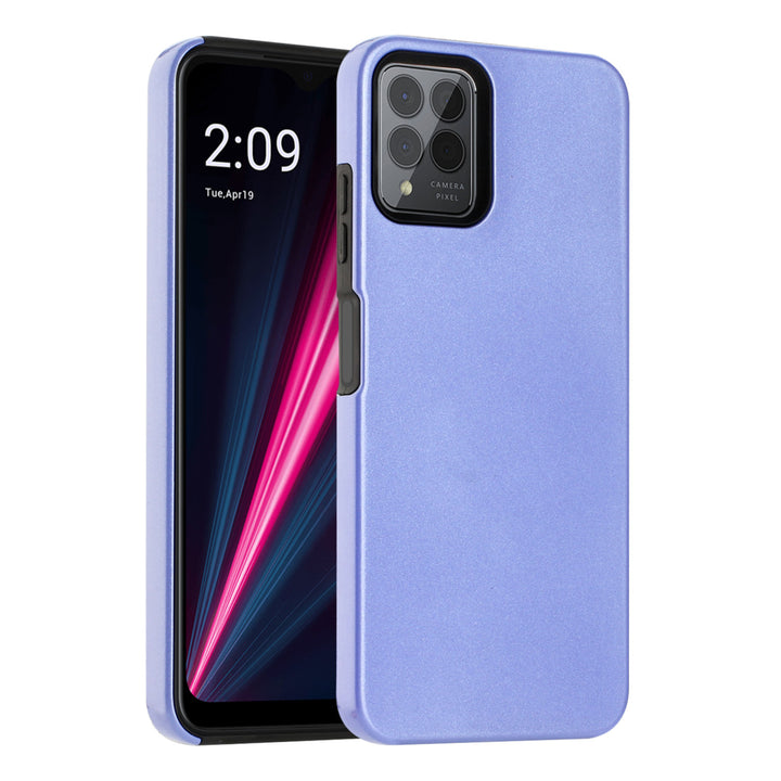For T-MOBILE REVVL 6 Pro 5G Combo Shell Slim Rugged Case with Kickstand Swivel Heavy Duty Shockproof Cover Image 1