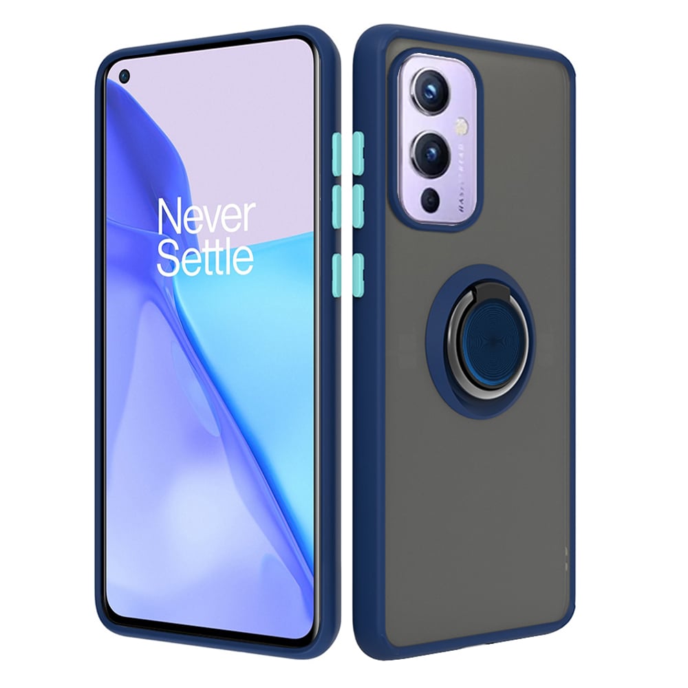 For OnePlus 9 Clear with Ring Kickstand Protective Shock -Absorbing Bumper Shockproof Phone Case Image 6