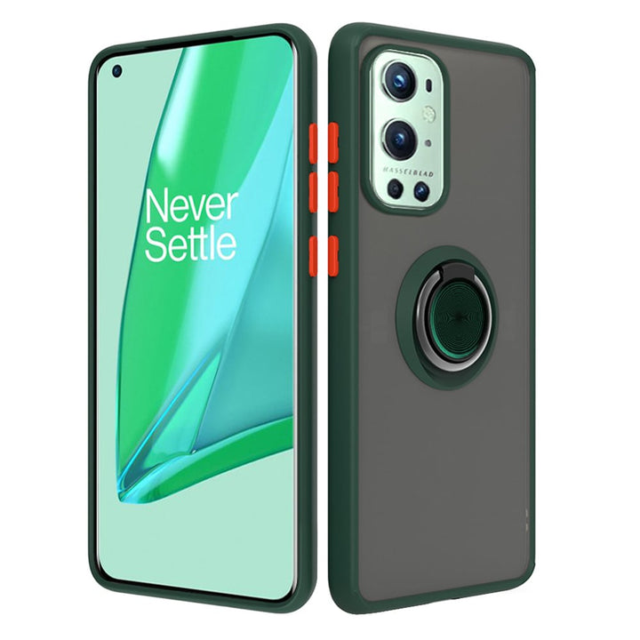 OnePlus 9 Pro Clear Shockproof Case with Ring Kickstand Dual Layer Protection Image 7