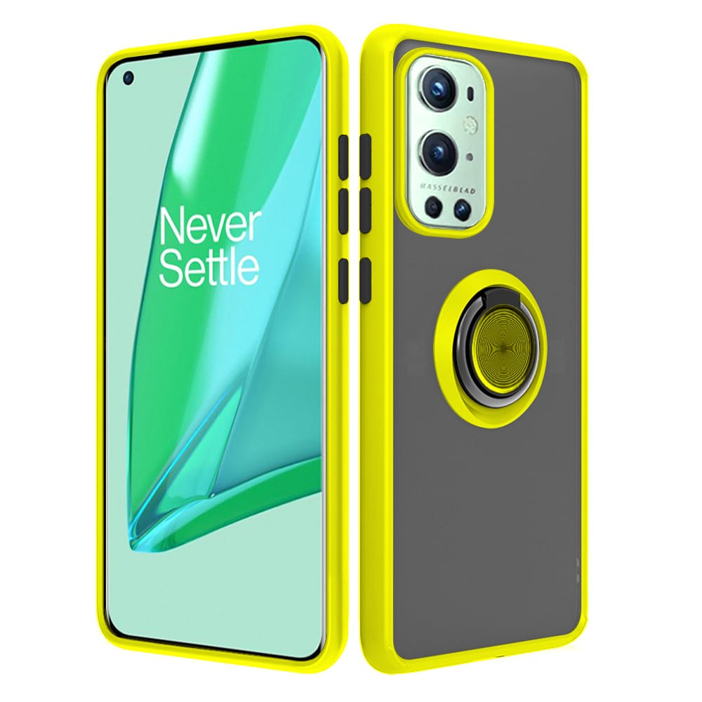 OnePlus 9 Pro Clear Shockproof Case with Ring Kickstand Dual Layer Protection Image 9