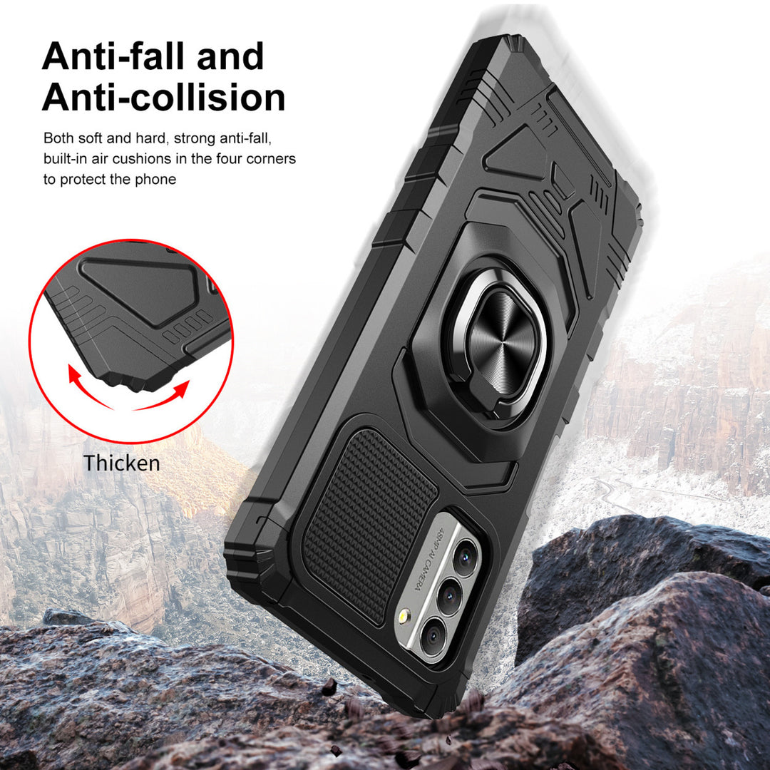 Nokia G100 5G Heavy Duty Case Cover Rugged Shockproof with Rotatable Kickstand Image 2