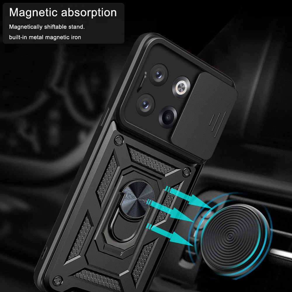 For OnePlus 10T 5G Case Cover and StandHeavy Duty Shockproof Protective Rugged Phone Case with Rotatable Ring Kickstand Image 2