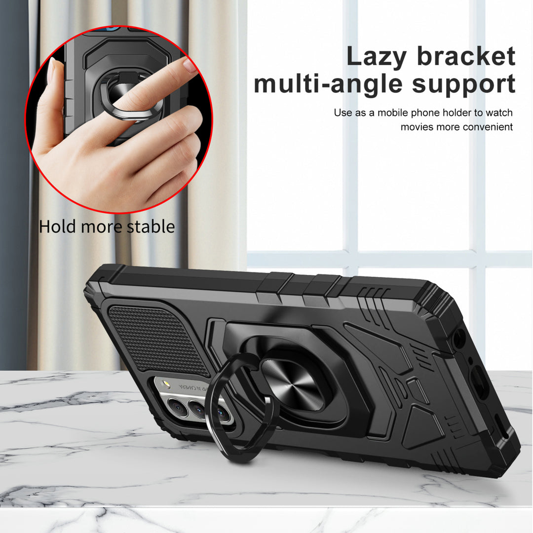 For Nokia G400 5G Case Cover and Stand Heavy Duty Shockproof Protective Rugged Phone Case with Rotatable Ring Kickstand Image 4