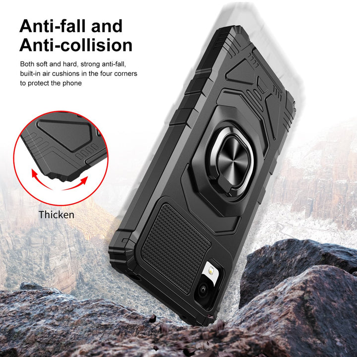 TCL 30 Z Case Cover Heavy Duty Shockproof Rugged Phone Case with Kickstand Image 4