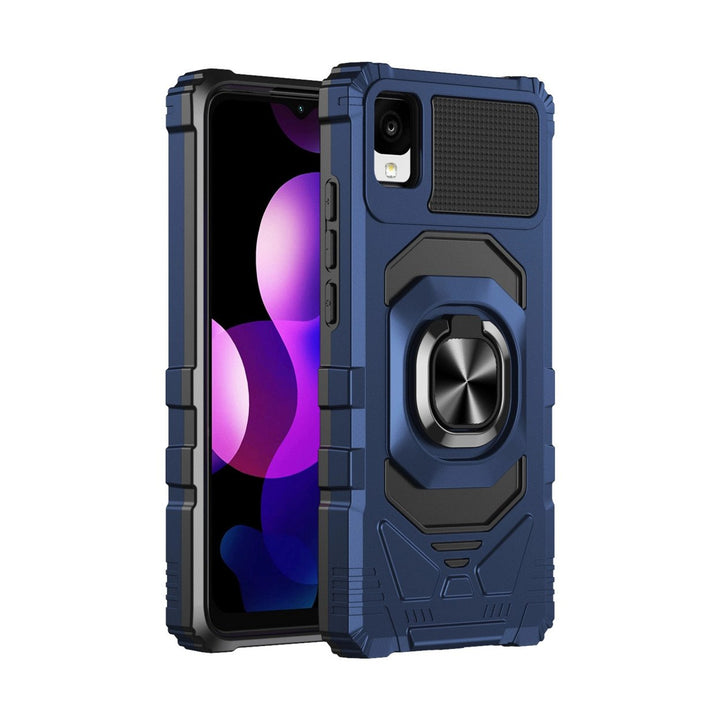 For TCL ION Z 2023 Case Cover and Stand Heavy Duty Shockproof Protective Rugged Phone Case with Rotatable Ring Kickstand Image 6