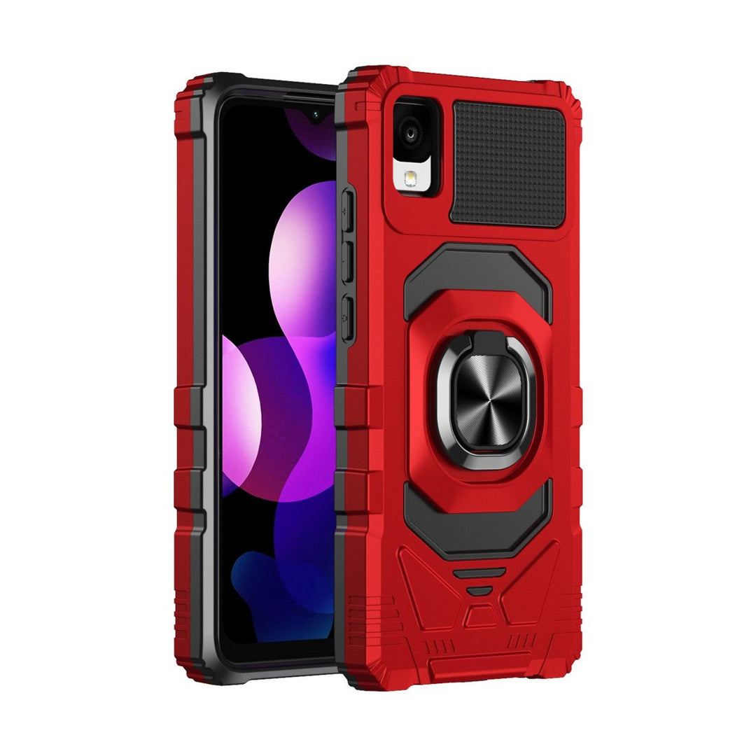 For TCL ION Z 2023 Case Cover and Stand Heavy Duty Shockproof Protective Rugged Phone Case with Rotatable Ring Kickstand Image 7