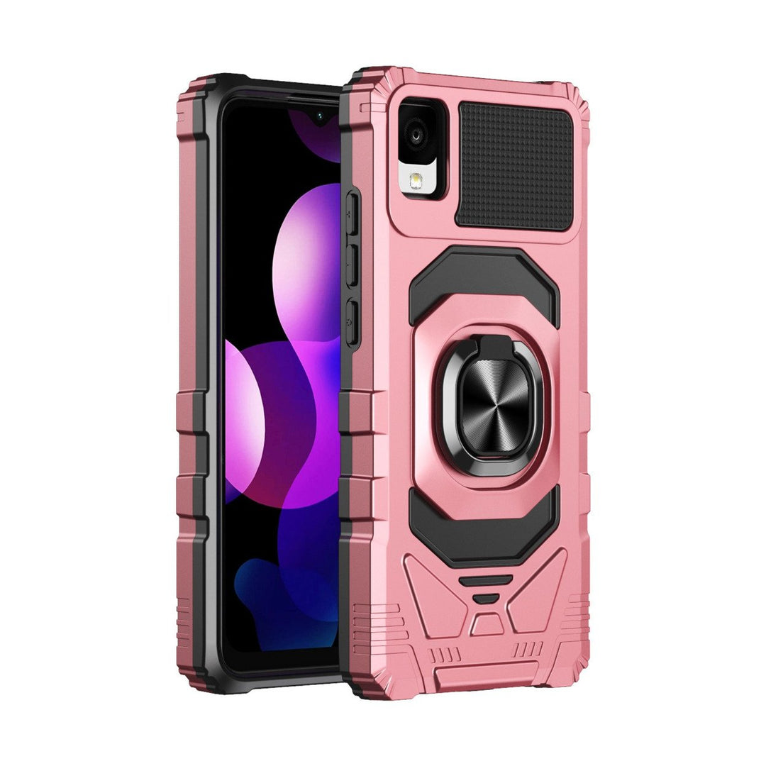 For TCL ION Z 2023 Case Cover and Stand Heavy Duty Shockproof Protective Rugged Phone Case with Rotatable Ring Kickstand Image 8