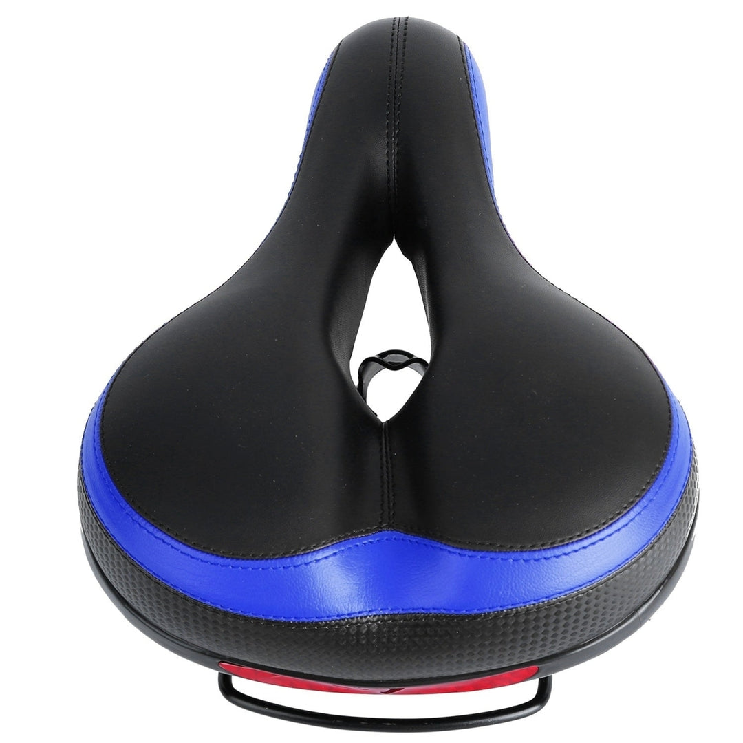 Bike Seat Water Resistant Comfortable Bicycle Padded Saddle Wear Resistant Hollow Leather Seat Cushion Image 6