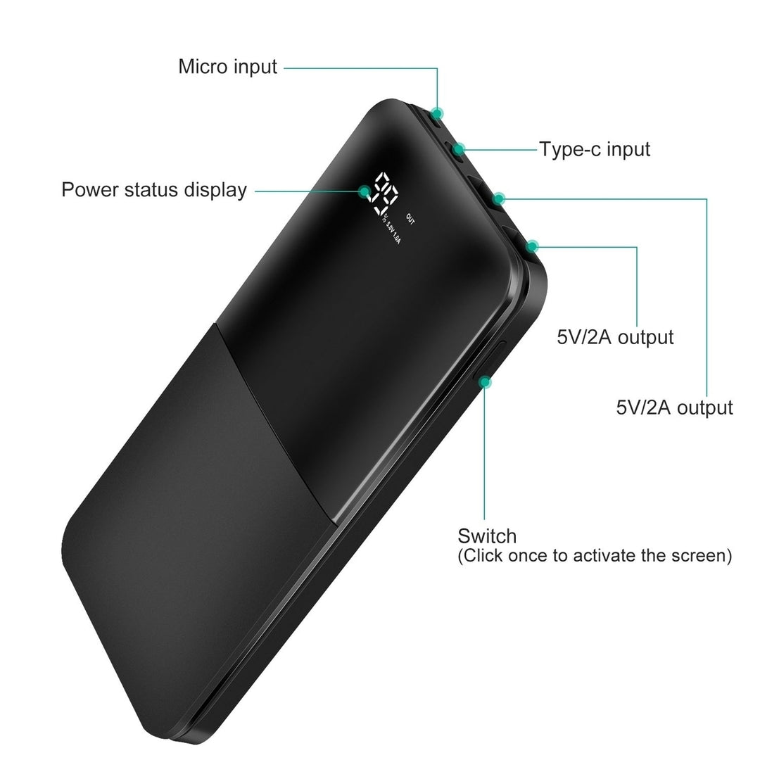 20000mAh Portable Charger Power Bank External Battery Pack with Digital Display Dual USB Charge Ports Image 9