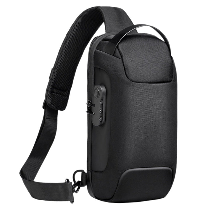 Mens Sling Backpack Waterproof Anti-theft Shoulder Crossbody Chest Bag Messenger Sling Bag Daypack with USB Charging Image 1