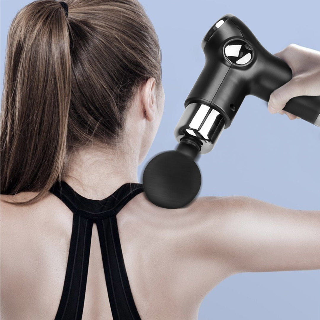 Massage Gun Deep Tissue Fascia Massager Rechargeable Percussion Muscle Relaxation Gun Image 12