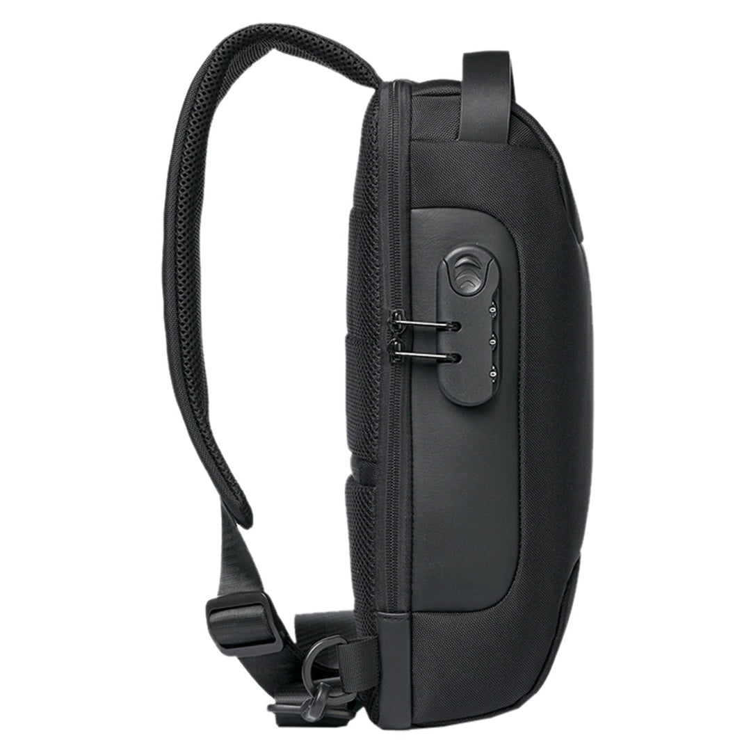 Mens Sling Backpack Waterproof Anti-theft Shoulder Crossbody Chest Bag Messenger Sling Bag Daypack with USB Charging Image 12