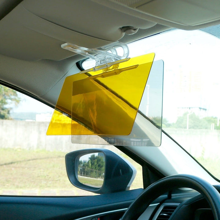 2 IN 1 Anti Glare Auto Sun Visor Day Night Driving HD Clip Sun Shield Blocker Anti Dazzle UV Filtering Shading Mirror Image 10