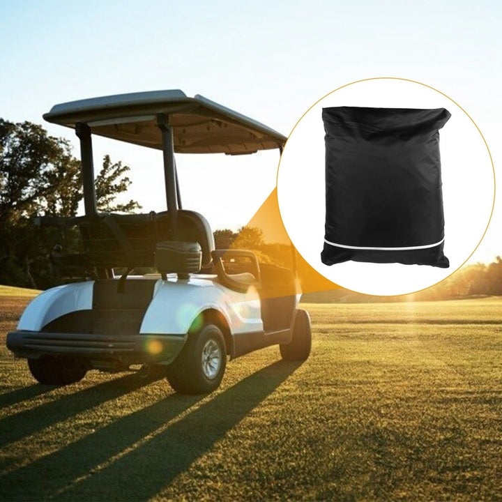 Universal 4 Passengers Golf Cart Cover 210D Water-Resistant UV Resistant Outdoor Cover Fits For EZGO Club Car Yamaha Image 6