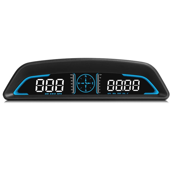 Universal Car HUD GPS Head up Display Speedometer Odometer with Acceleration Time Compass Altitude Driving Distance Over Image 1