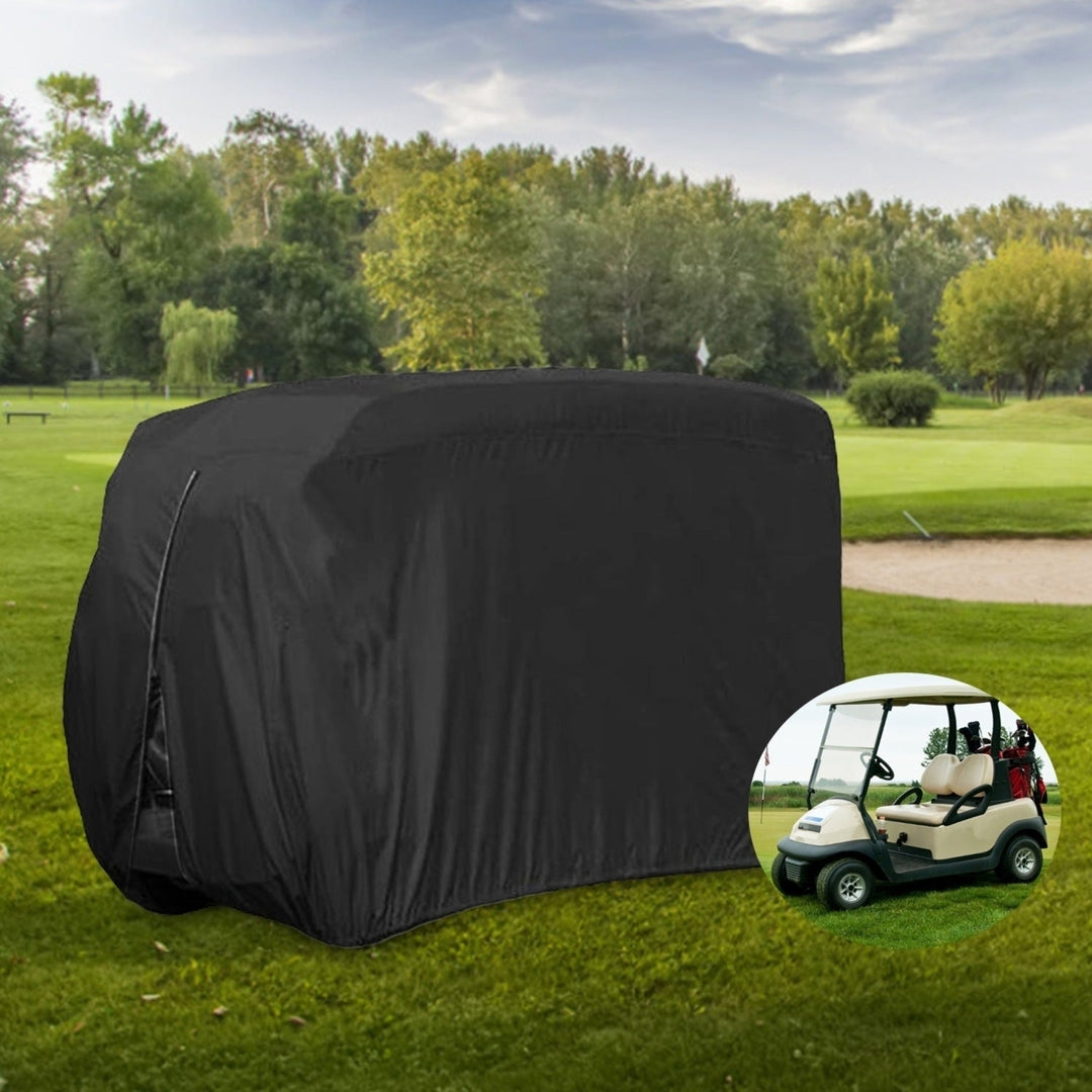 Universal 4 Passengers Golf Cart Cover 210D Water-Resistant UV Resistant Outdoor Cover Fits For EZGO Club Car Yamaha Image 9