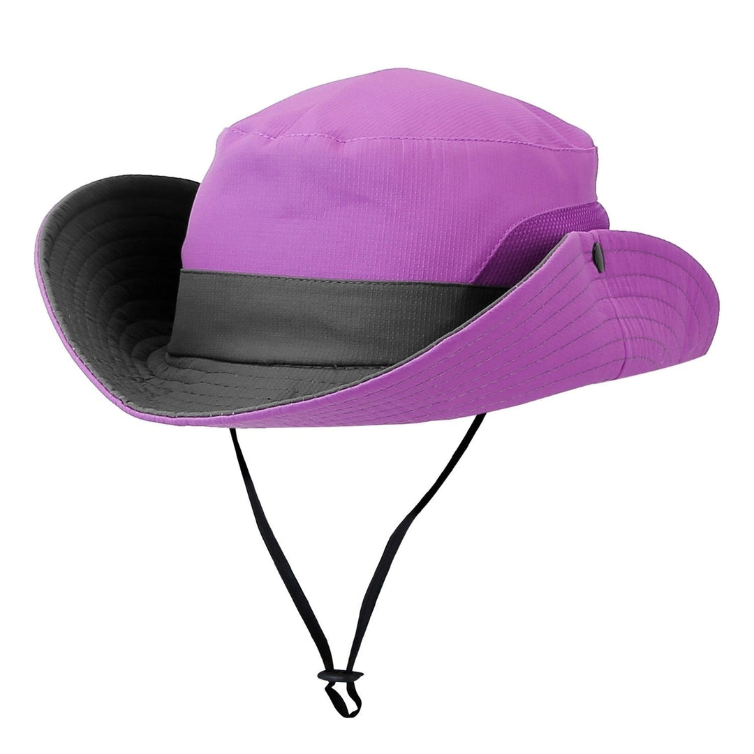 Women Summer Sun Bucket Hats Foldable UV Protection Cotton Cap Image 9