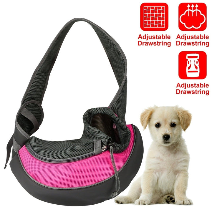 Pet Carrier for Dogs Cats Hand Free Sling Adjustable Padded Strap Tote Bag Breathable Shoulder Bag Carrying Small Dog Image 1