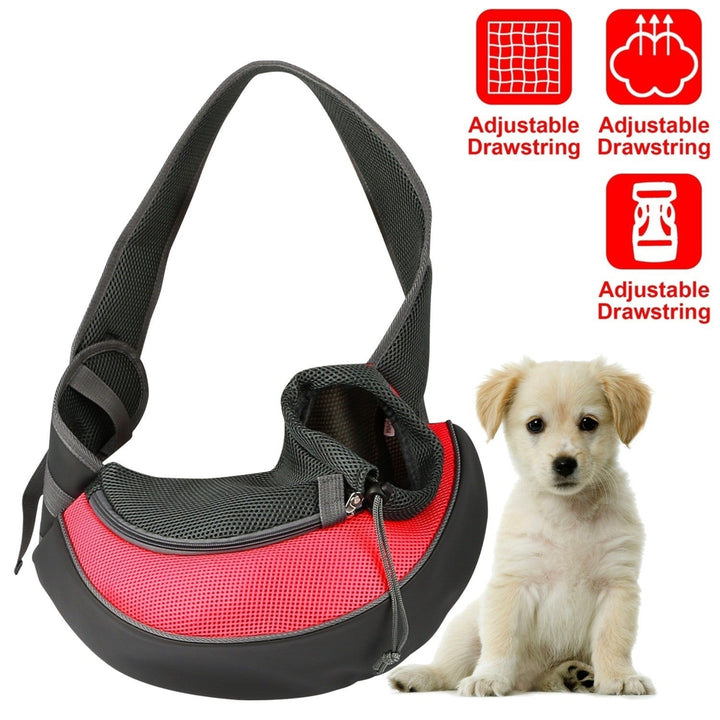 Pet Carrier for Dogs Cats Hand Free Sling Adjustable Padded Strap Tote Bag Breathable Shoulder Bag Carrying Small Dog Image 7