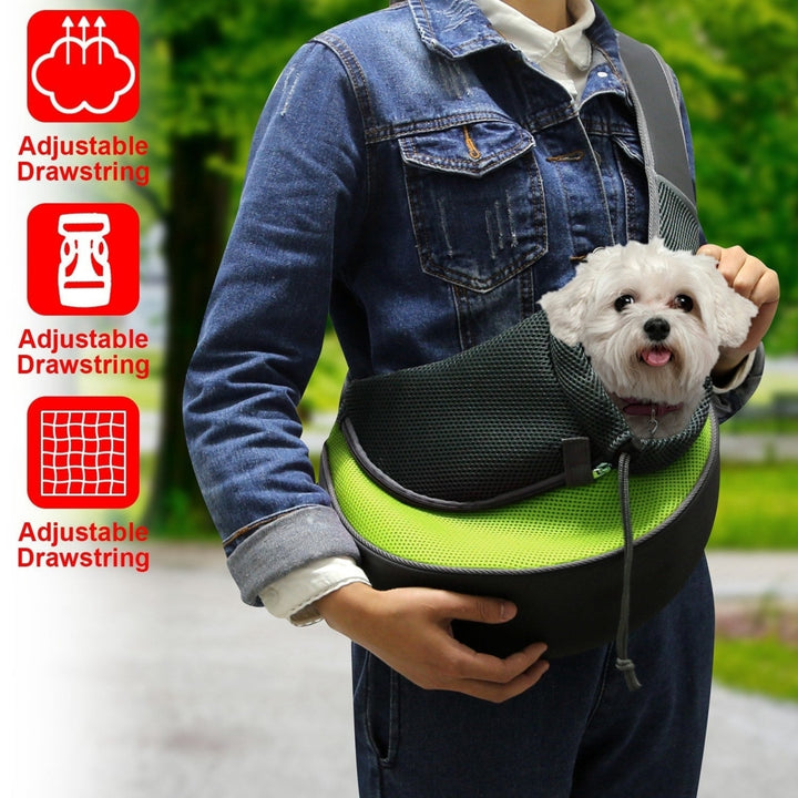 Pet Carrier for Dogs Cats Hand Free Sling Adjustable Padded Strap Tote Bag Breathable Shoulder Bag Carrying Small Dog Image 12