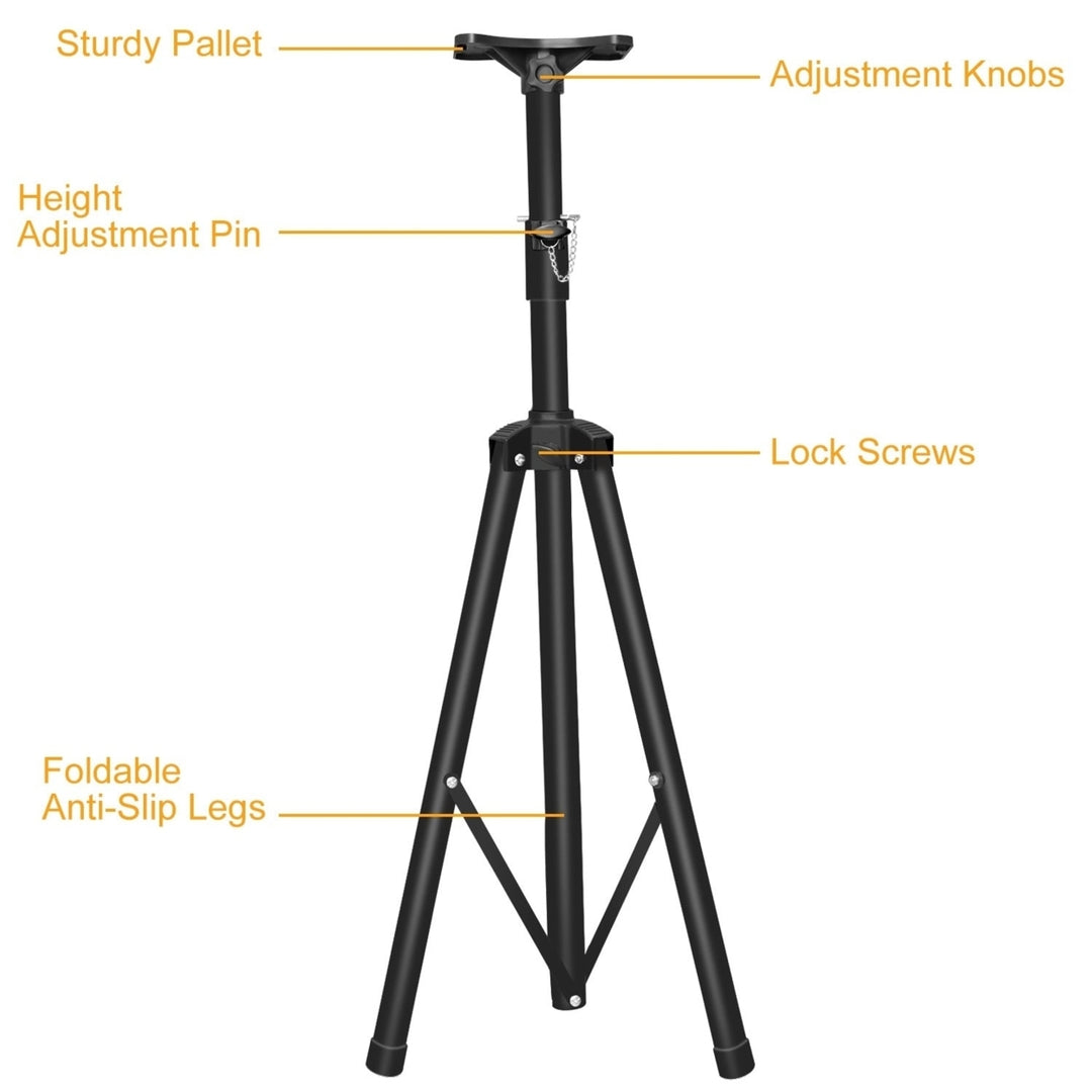 Pa Speaker Tripod Stand Heavy Duty Height Extendable Adjustable Pole Mount Rack 132LBS Max Load Image 2