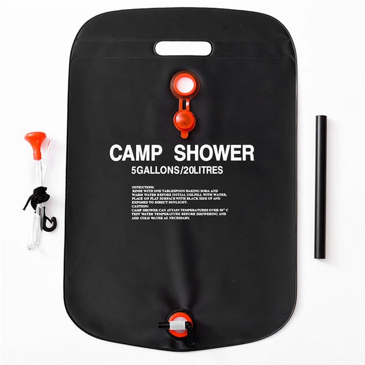 Portable Solar Heated Shower Bag Camping Shower Bath Water Bag 5 Gallons Image 9