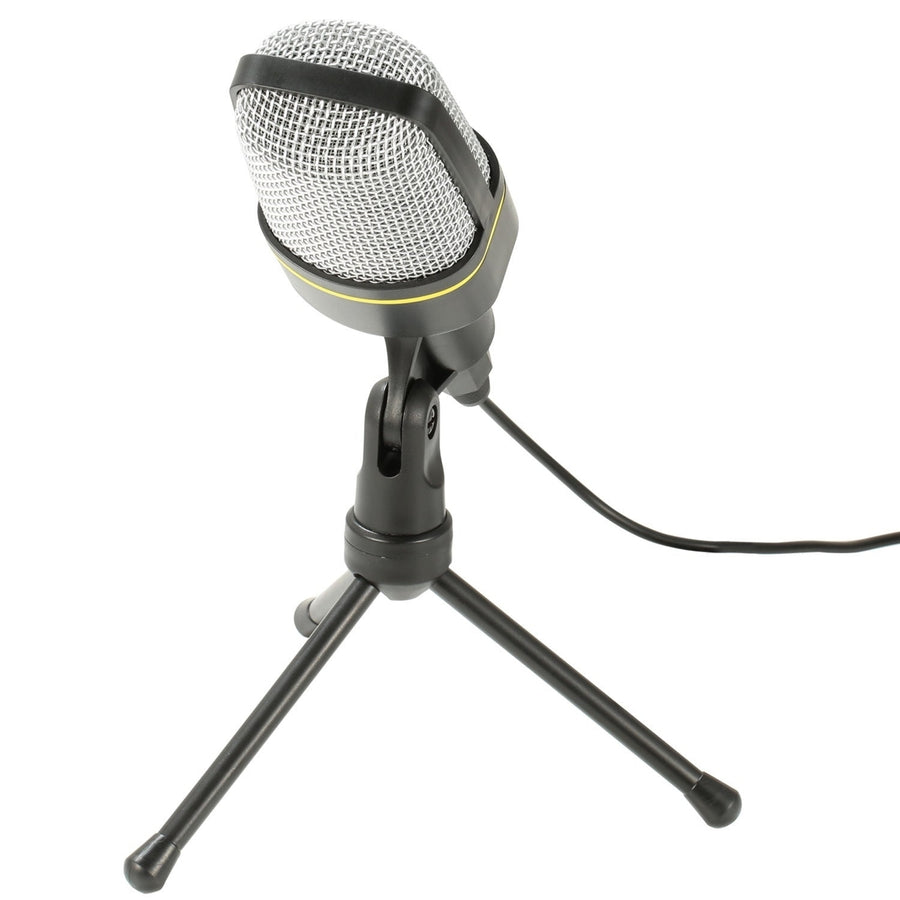 Pro Condenser Microphone with Tripod Stand Audio Studio Recording Desktop Mic Flexible Mic Image 1