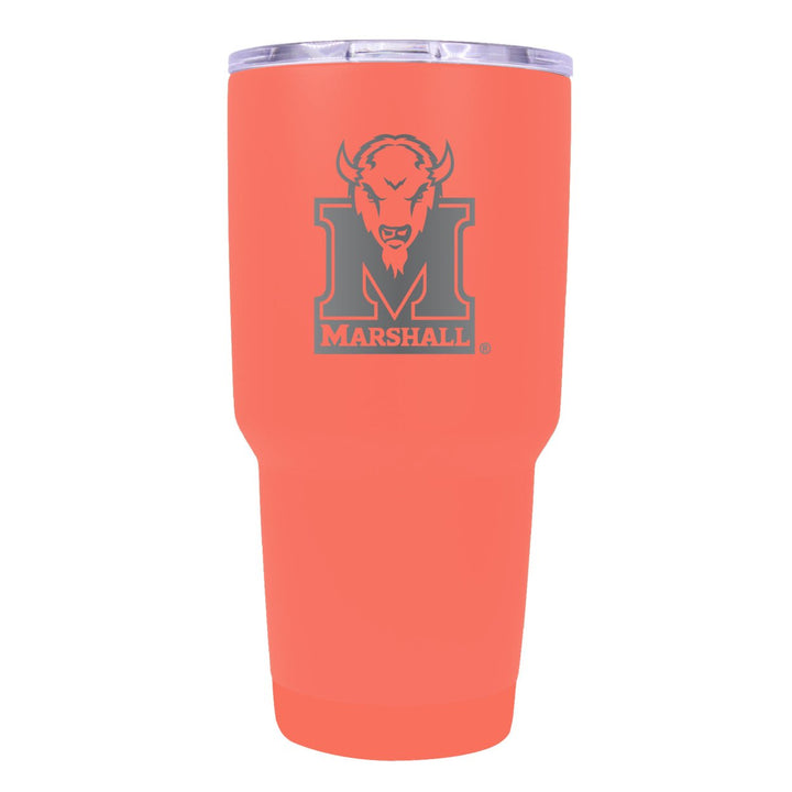 Marshall Thundering Herd 24 oz Insulated Tumbler Etched - Choose Your Color Image 1