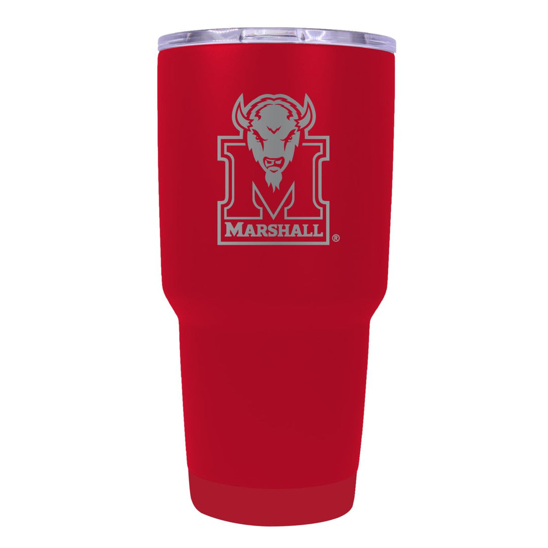 Marshall Thundering Herd 24 oz Insulated Tumbler Etched - Choose Your Color Image 3