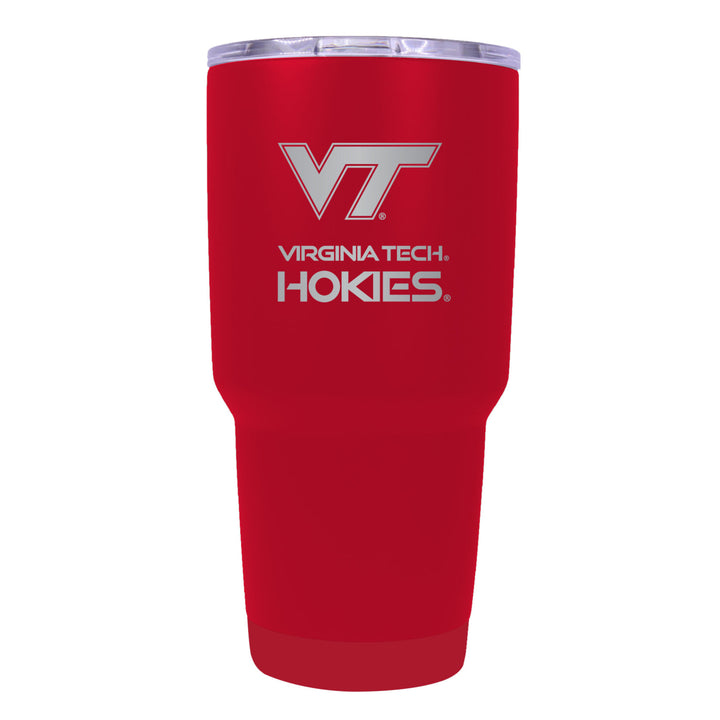 Virginia Tech Hokies 24 oz Insulated Tumbler Etched - Choose Your Color Image 2