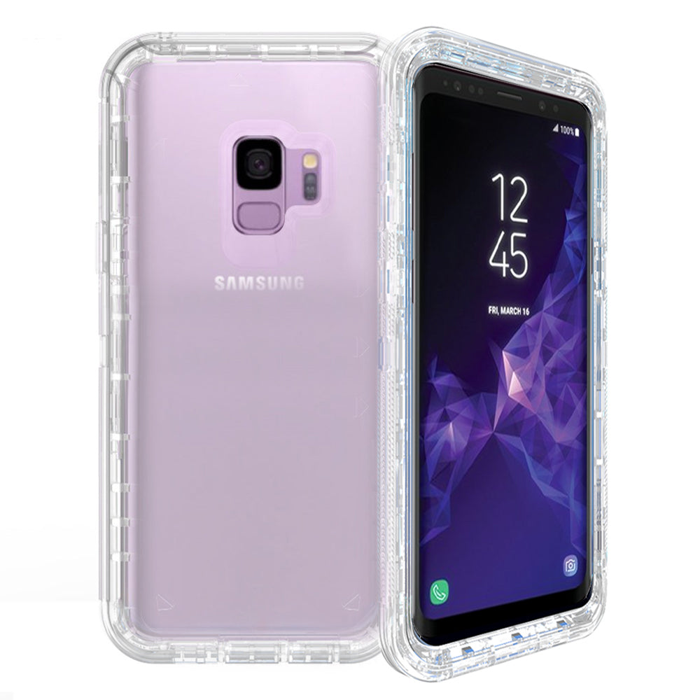 For Samsung Galaxy S9 Plus Transparent Defender Armor With Clip Hybrid Case Cover Clear Image 2