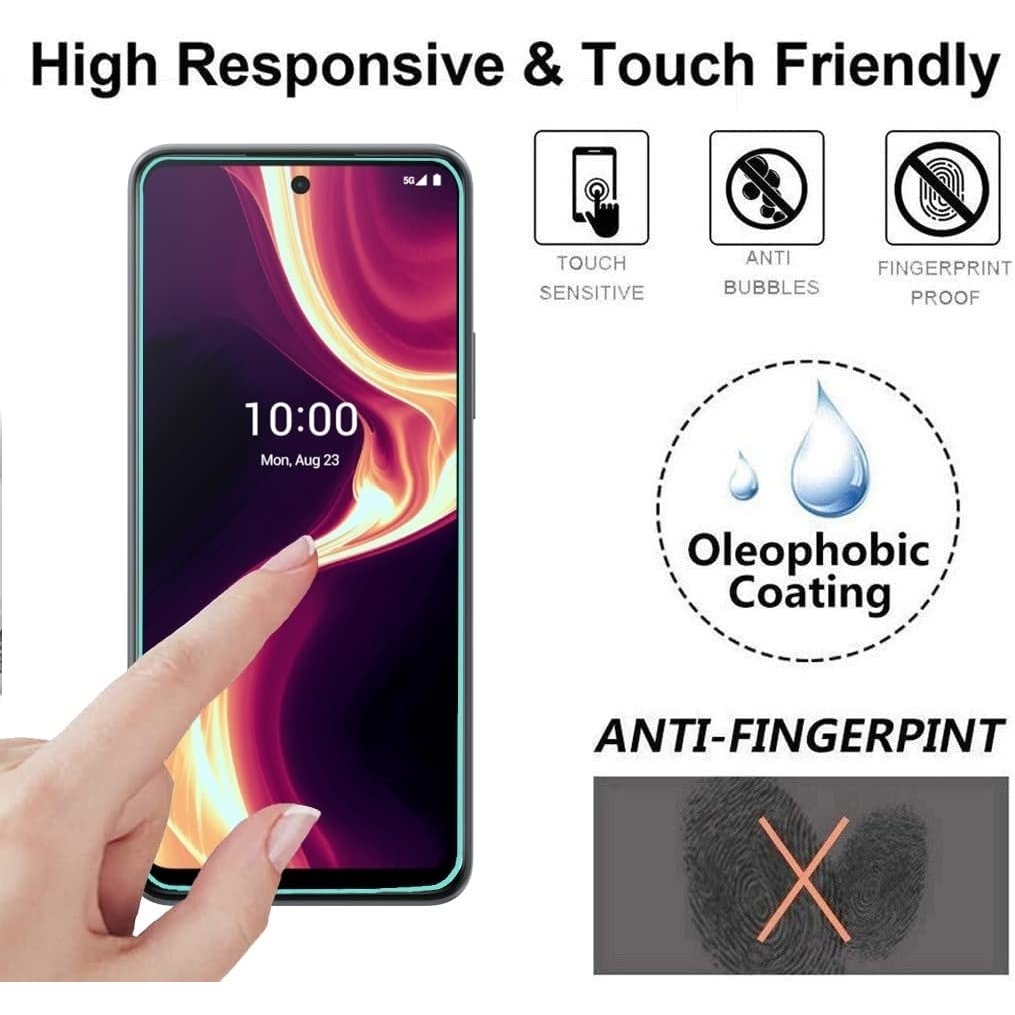 Boost Mobile Celero 5G Plus Tempered Glass Screen Protector 9H Ultra Clear Image 4