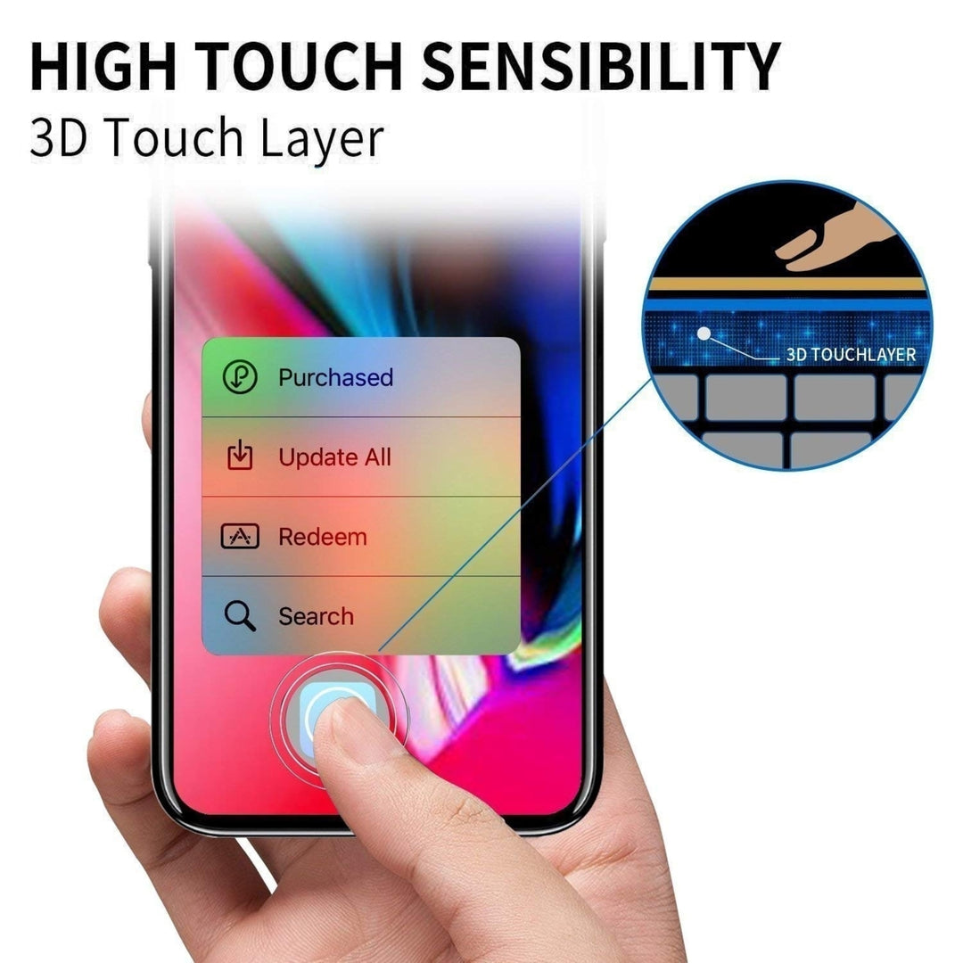 For Apple iPhone 11 3D-Touch Layer 2.5D Round Edge 9H Ultra-Clear Tempered Glass Screen Protector Image 3