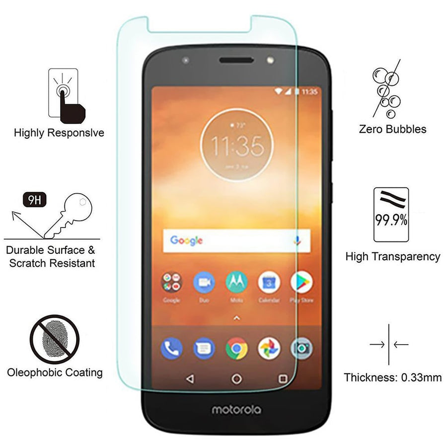 Motorola Moto E5 Play XT1921 9H Ultra-Clear Tempered Glass Screen Protector Image 1