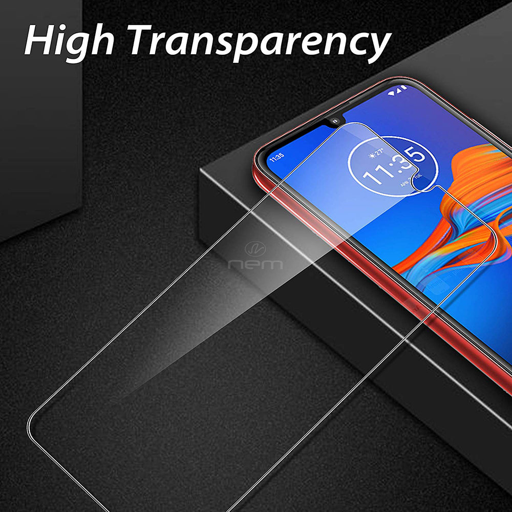 Motorola Moto E6 Plus Tempered Glass Screen Protector 9H Ultra-Clear 2.5D Edge Image 4