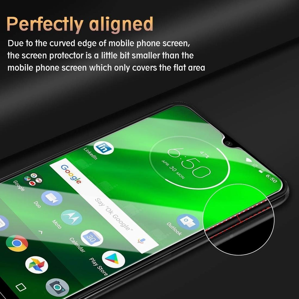 Motorola Moto G7 9H Ultra Clear Tempered Glass Screen Protector 3D Touch Edge Image 2