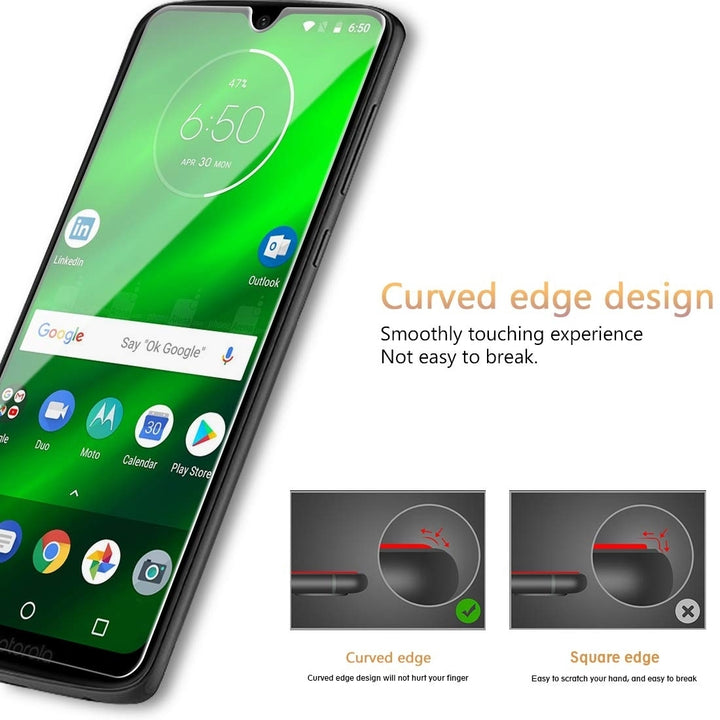 Motorola Moto G7 9H Ultra Clear Tempered Glass Screen Protector 3D Touch Edge Image 4