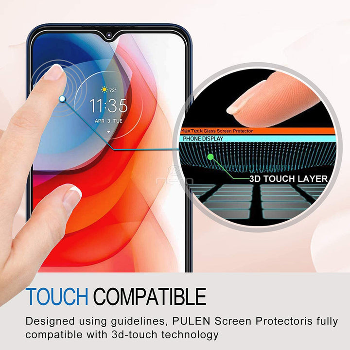 Motorola Moto G Play 2021 Tempered Glass Screen Protector 9H Ultra-Clear 3D-Touch Image 3