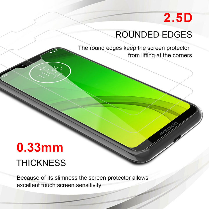 Motorola Moto G7 Power Tempered Glass Screen Protector 9H Ultra Clear 3D Touch Image 4